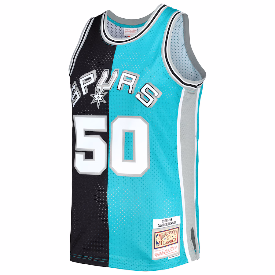 David Robinson, San Antonio Spurs, 1998/99, Nero/Ciano