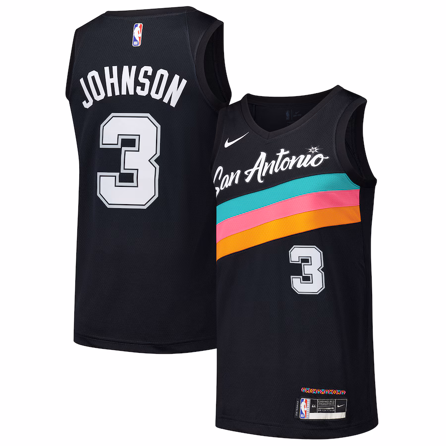 Maillot Keldon Johnson San Antonio Spurs City Edition