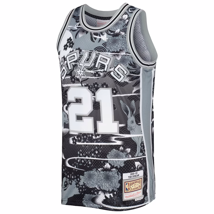 Maillot Tim Duncan San Antonio Spurs 1998/99 Lunar New Year Vintage