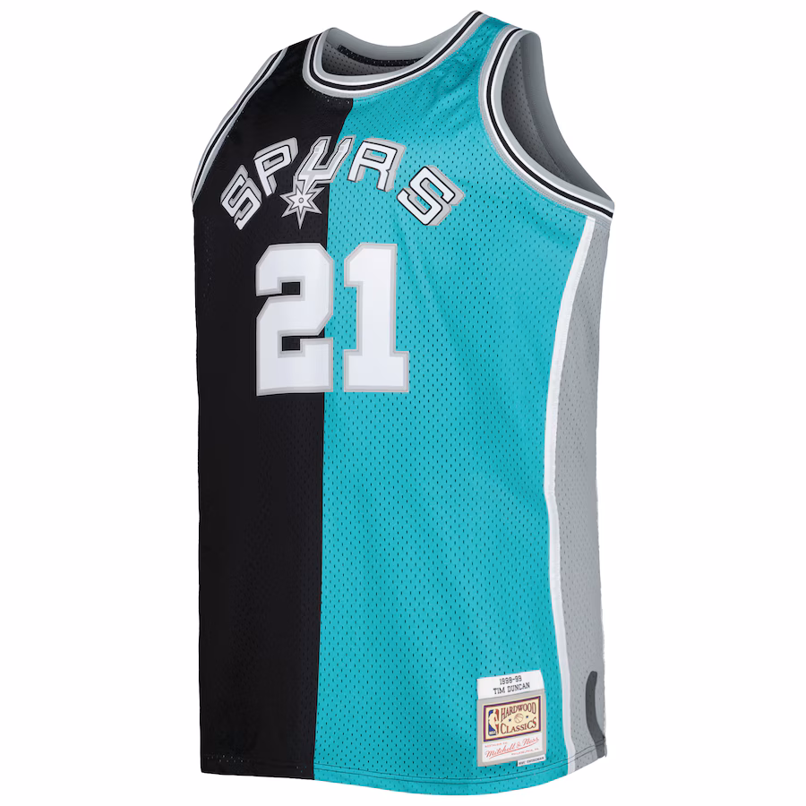 Tim Duncan, San Antonio Spurs, 1998/99, Nero/Ciano
