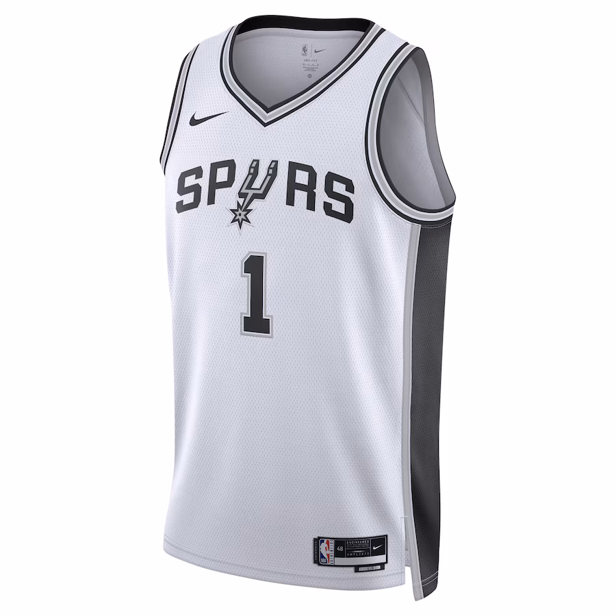 Victor Wembanyama, San Antonio Spurs, Unisex-Assoziations-Edition, Weiß