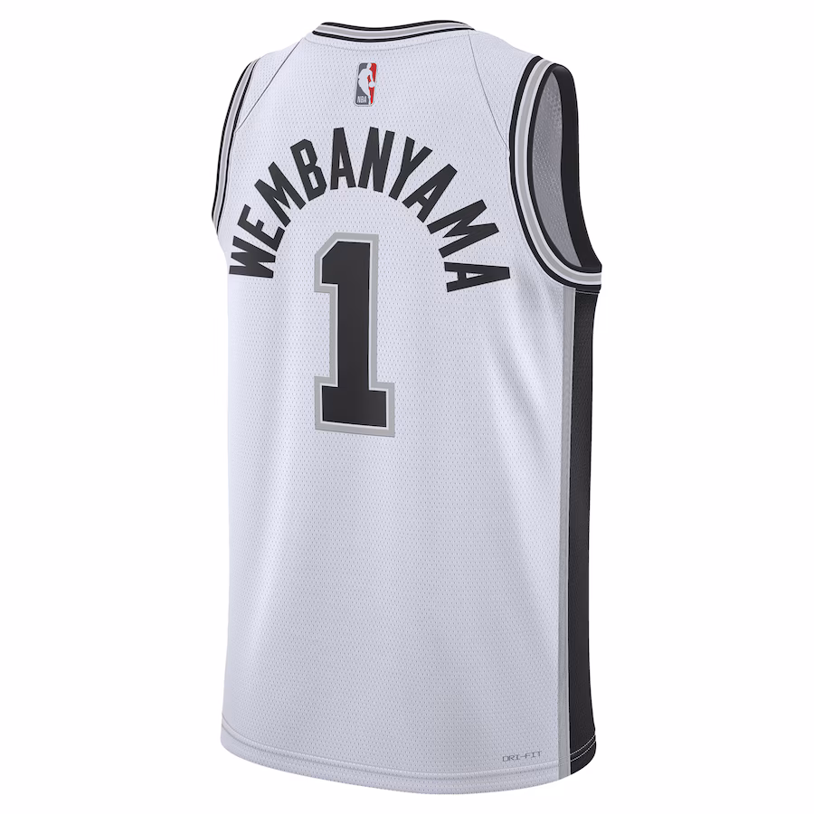 Victor Wembanyama, San Antonio Spurs, Unisex-Assoziations-Edition, Weiß