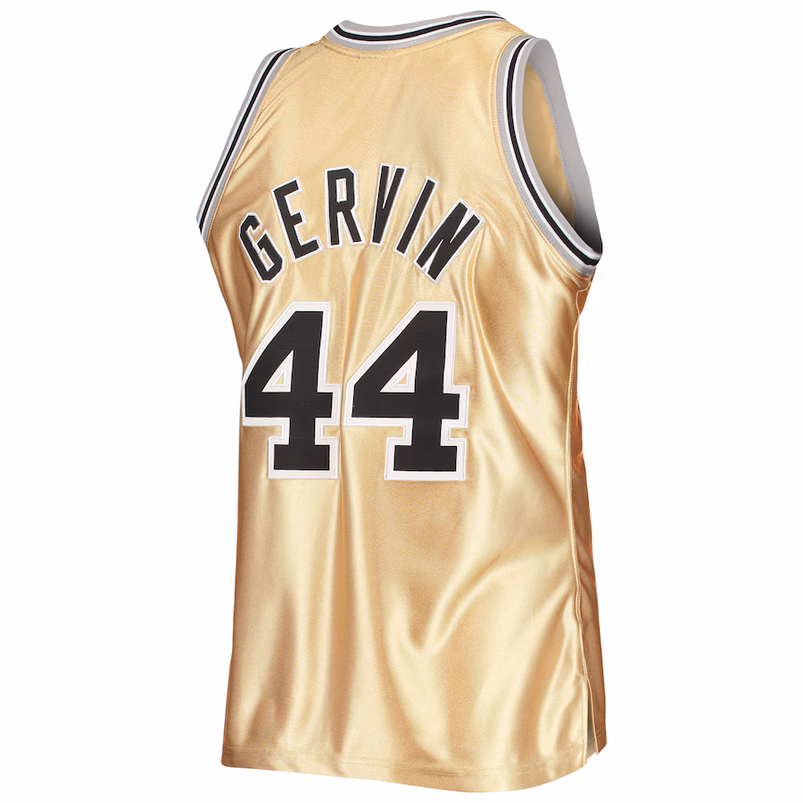 George Gervin, San Antonio Spurs, 75th Anniversary 1977/78 Hardwood Classics Jersey, Gold