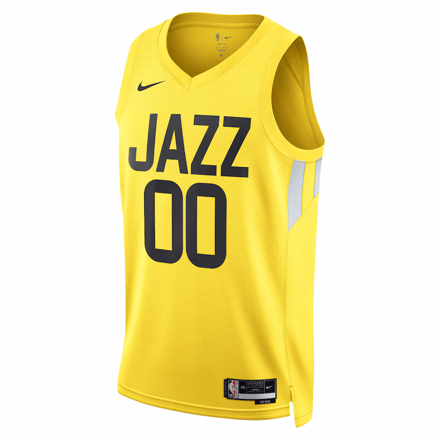 Maglia personalizzata dell'Utah Jazz, Edizione Icon, Giallo