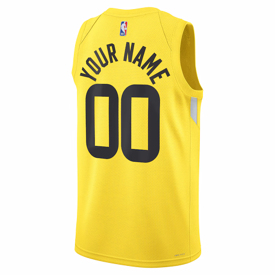 Maglia personalizzata dell'Utah Jazz, Edizione Icon, Giallo