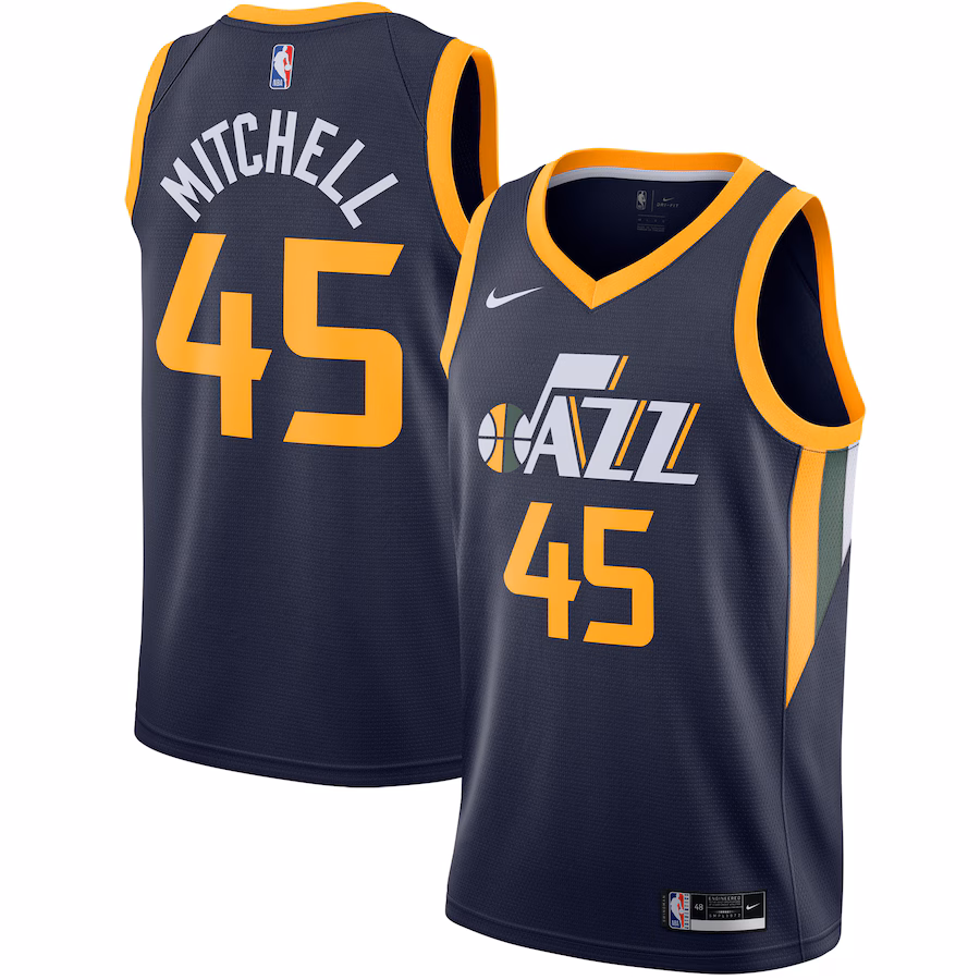 Donovan Mitchell, Utah Jazz, 2020/21, Icon Edition, Navy Blue