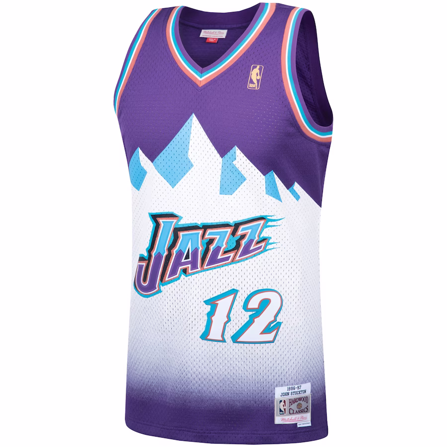 Maglia per tifosi di John Stockton dell'Utah Jazz, Viola