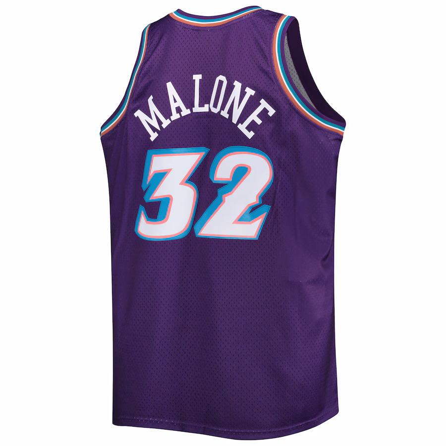 Maillot de fan de Karl Malone pour l'Utah Jazz en 1996/98, Violet