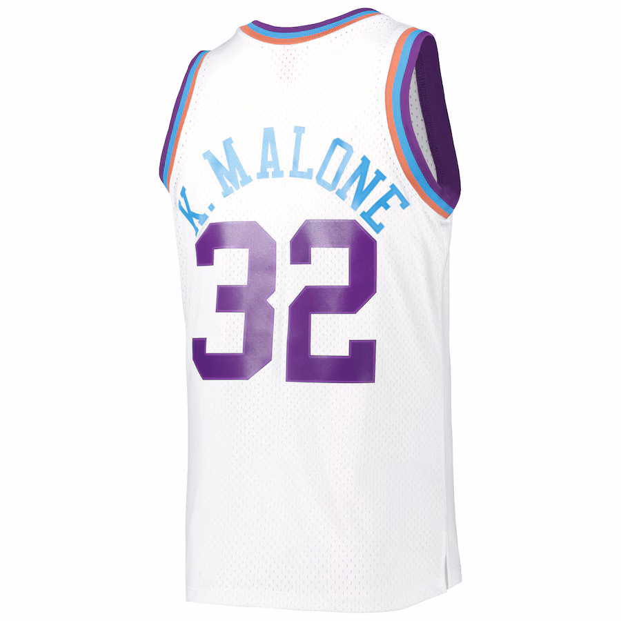 Karl Malone Utah Jazz 1991/92 Blanc