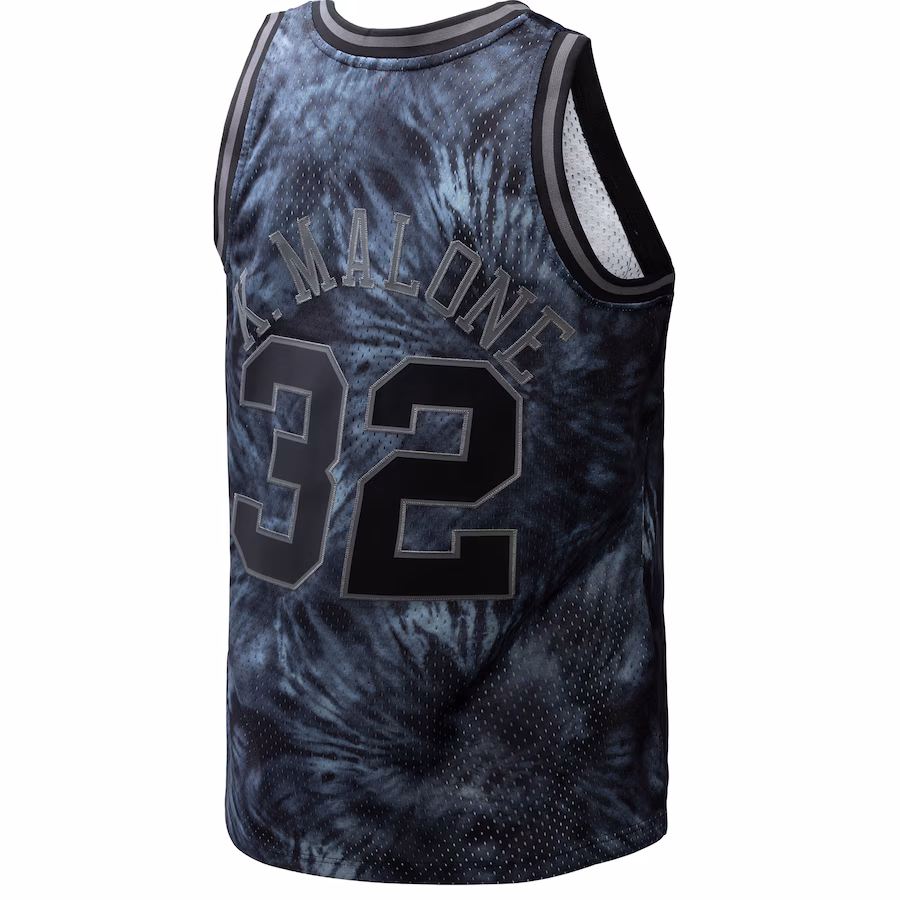 Karl Malone, Utah Jazz, 1991/92 Teinture en Masse, Noir