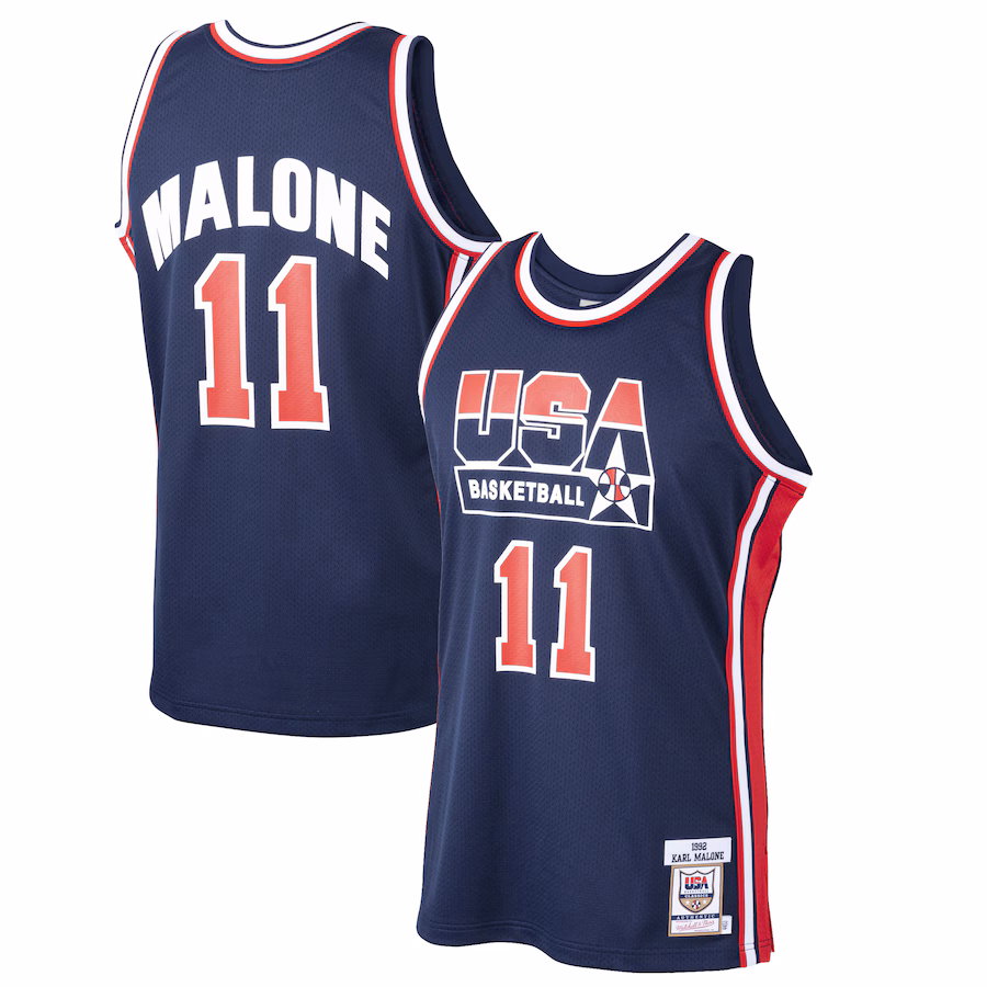Karl Malone, Équipe de Basketball des États-Unis, Équipe Rêve 1992, Bleu Marine