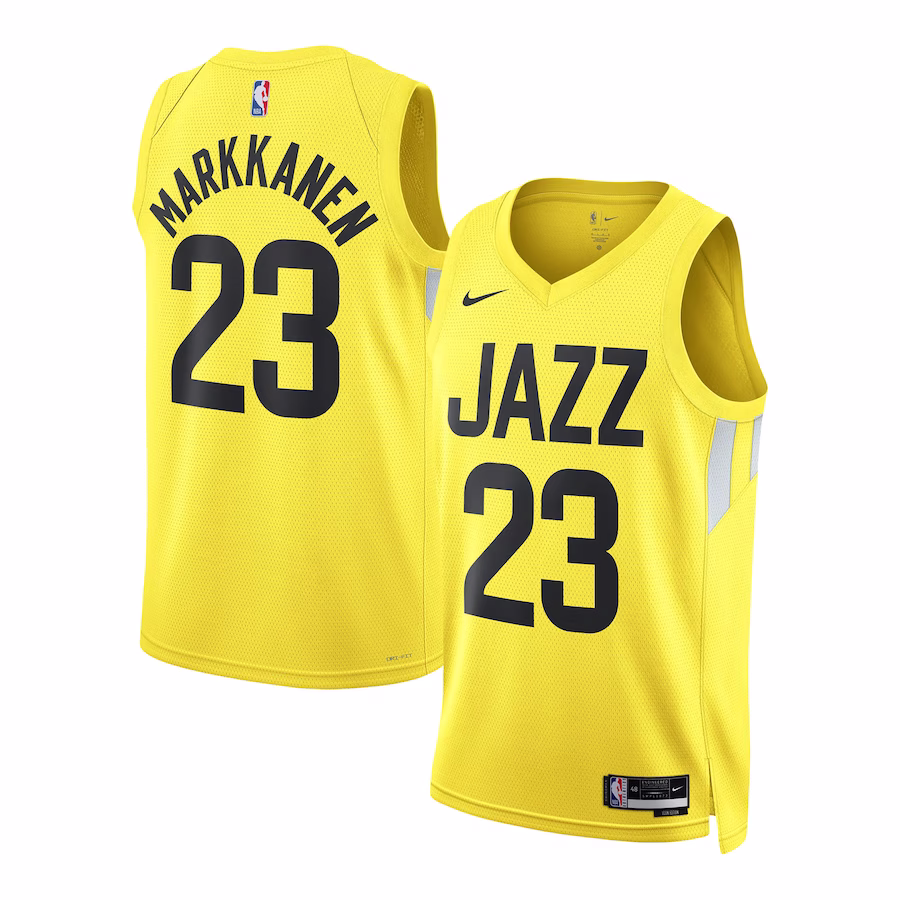 Lauri Markkanen, Utah Jazz, Édition Icône, Jaune